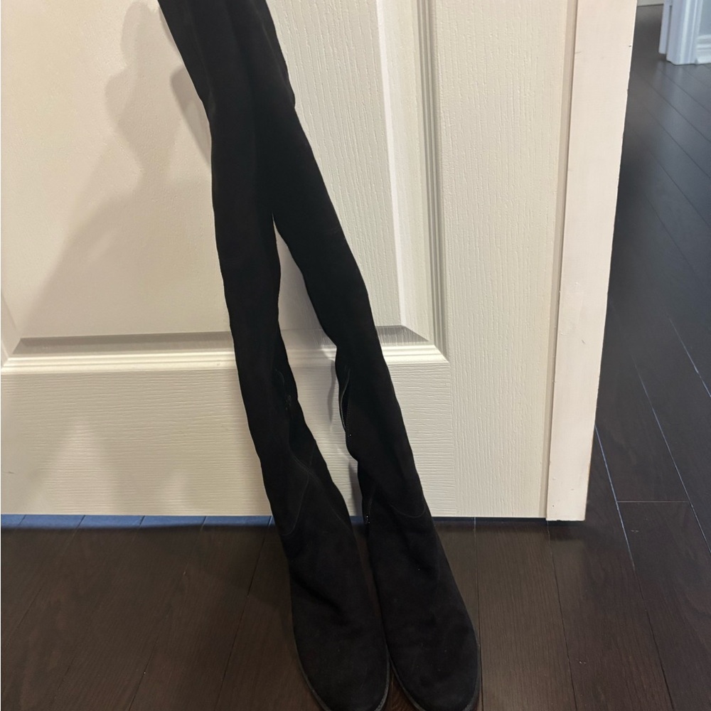 Stuart Weitzman Black Over-the-Knee Boots Authentic